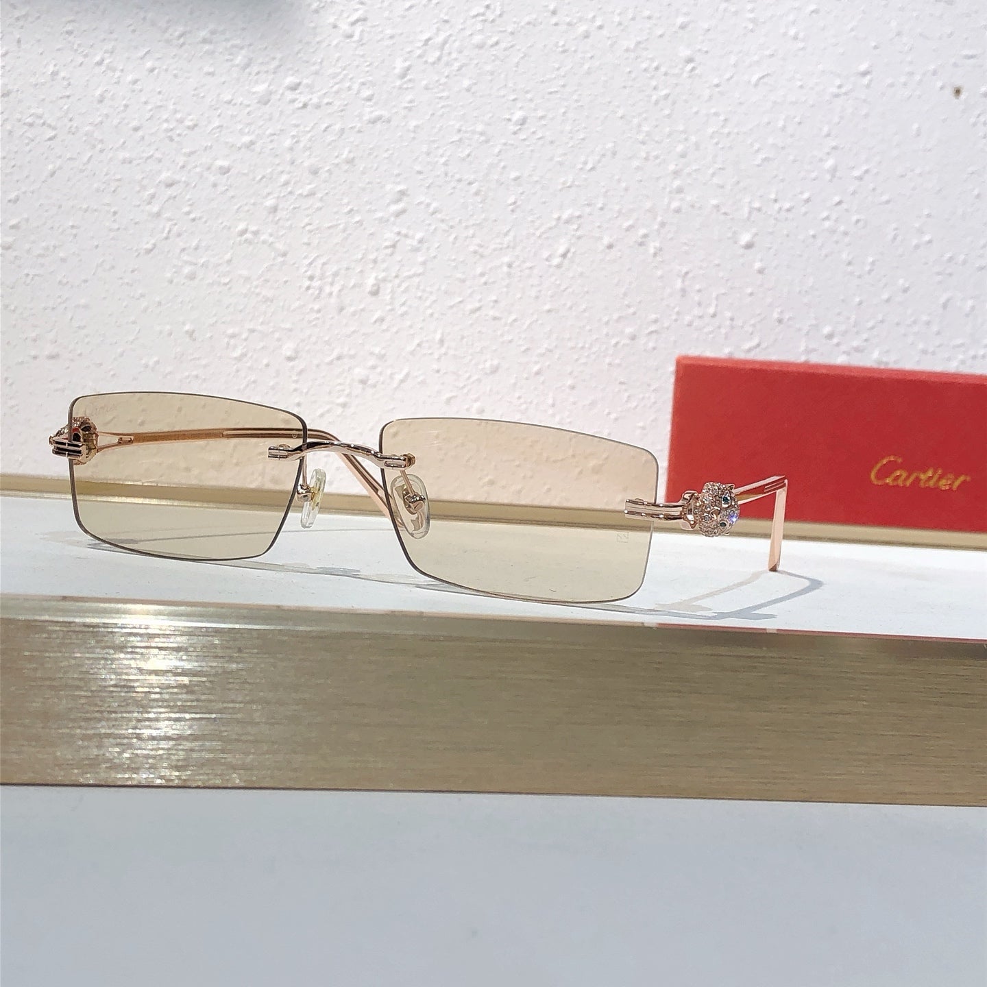 10 Color Rimless Panther Head Sunglasses CT0647S