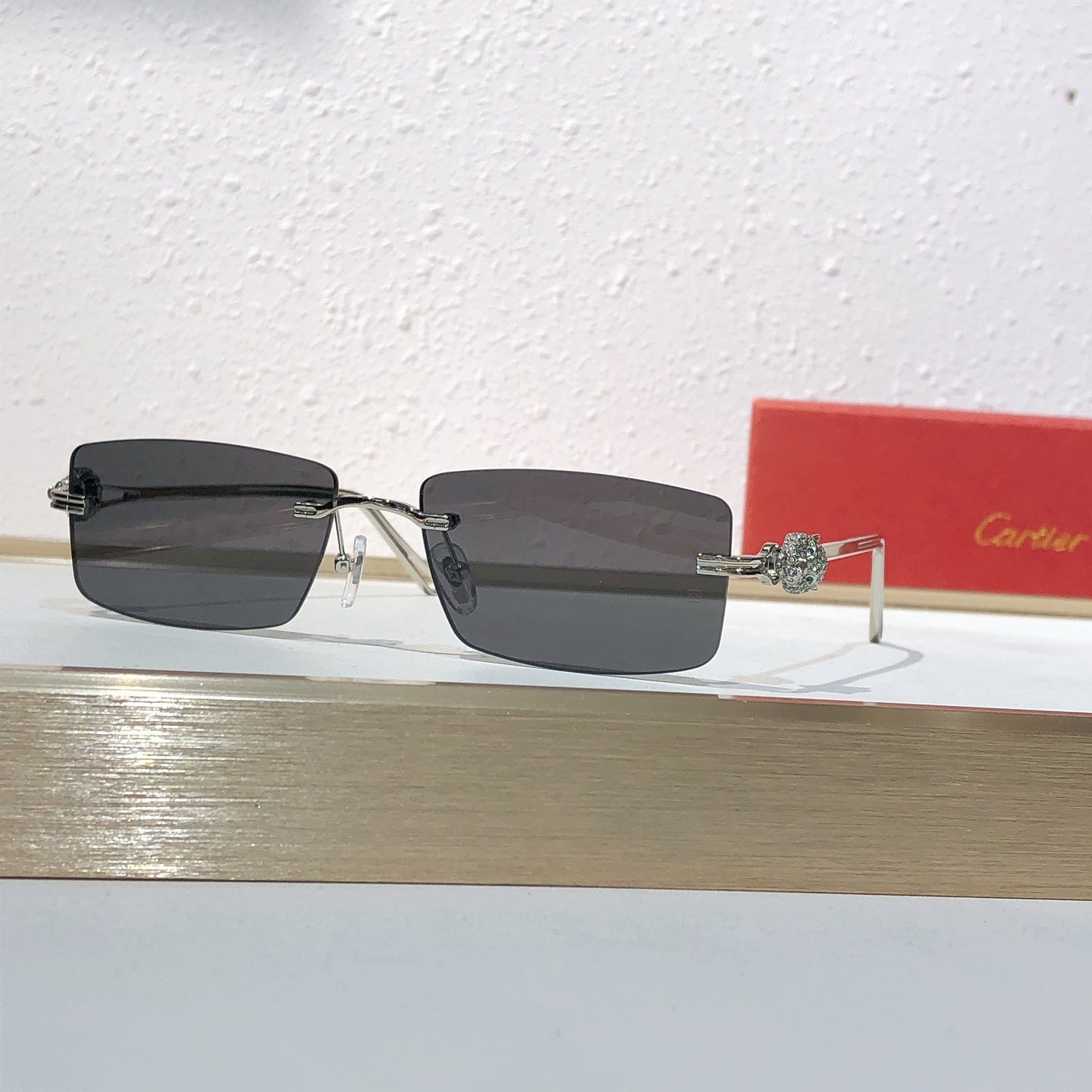 10 Color Rimless Panther Head Sunglasses CT0647S
