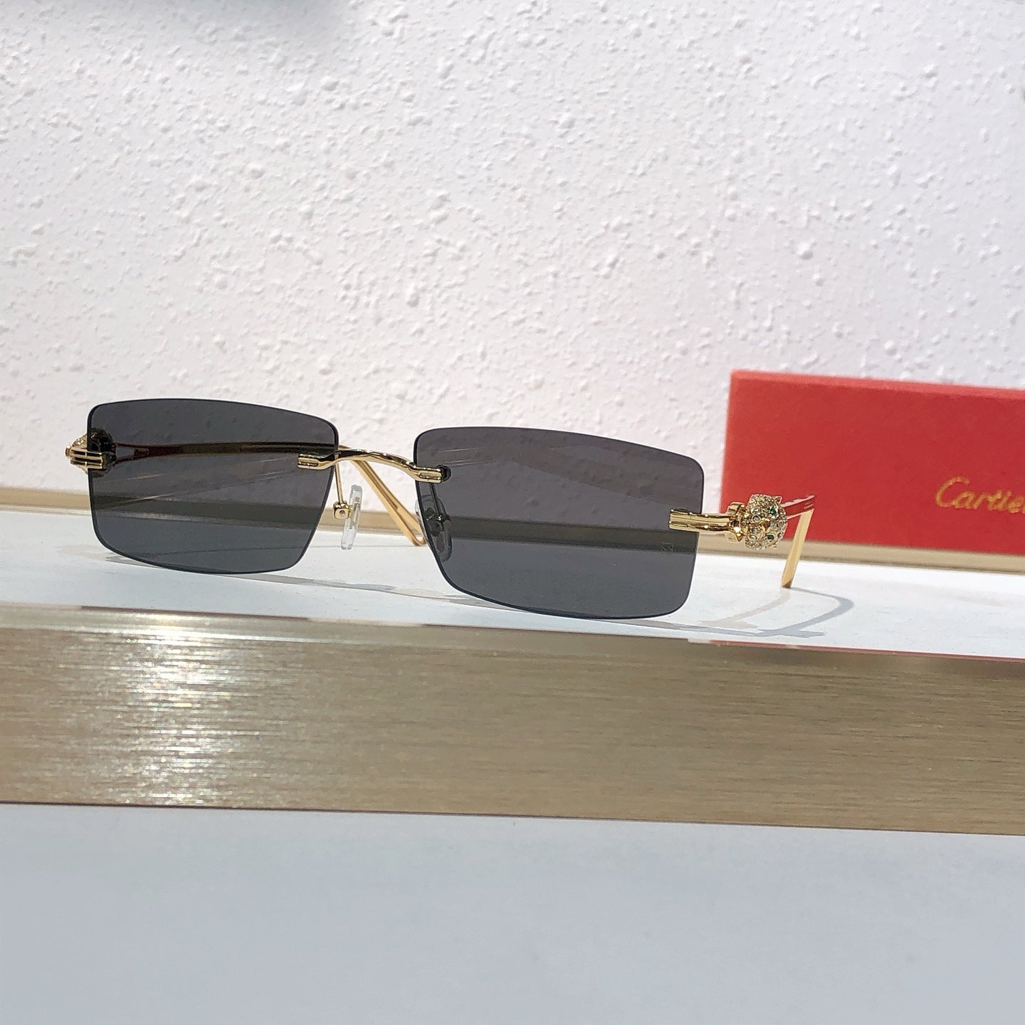 10 Color Rimless Panther Head Sunglasses CT0647S