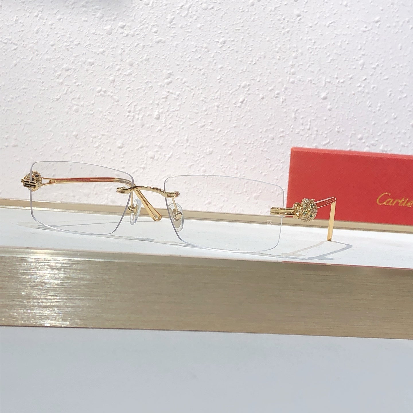 10 Color Rimless Panther Head Sunglasses CT0647S