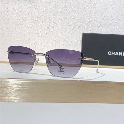 9 Color Rimless Cat-Eye Sunglasses 4286T