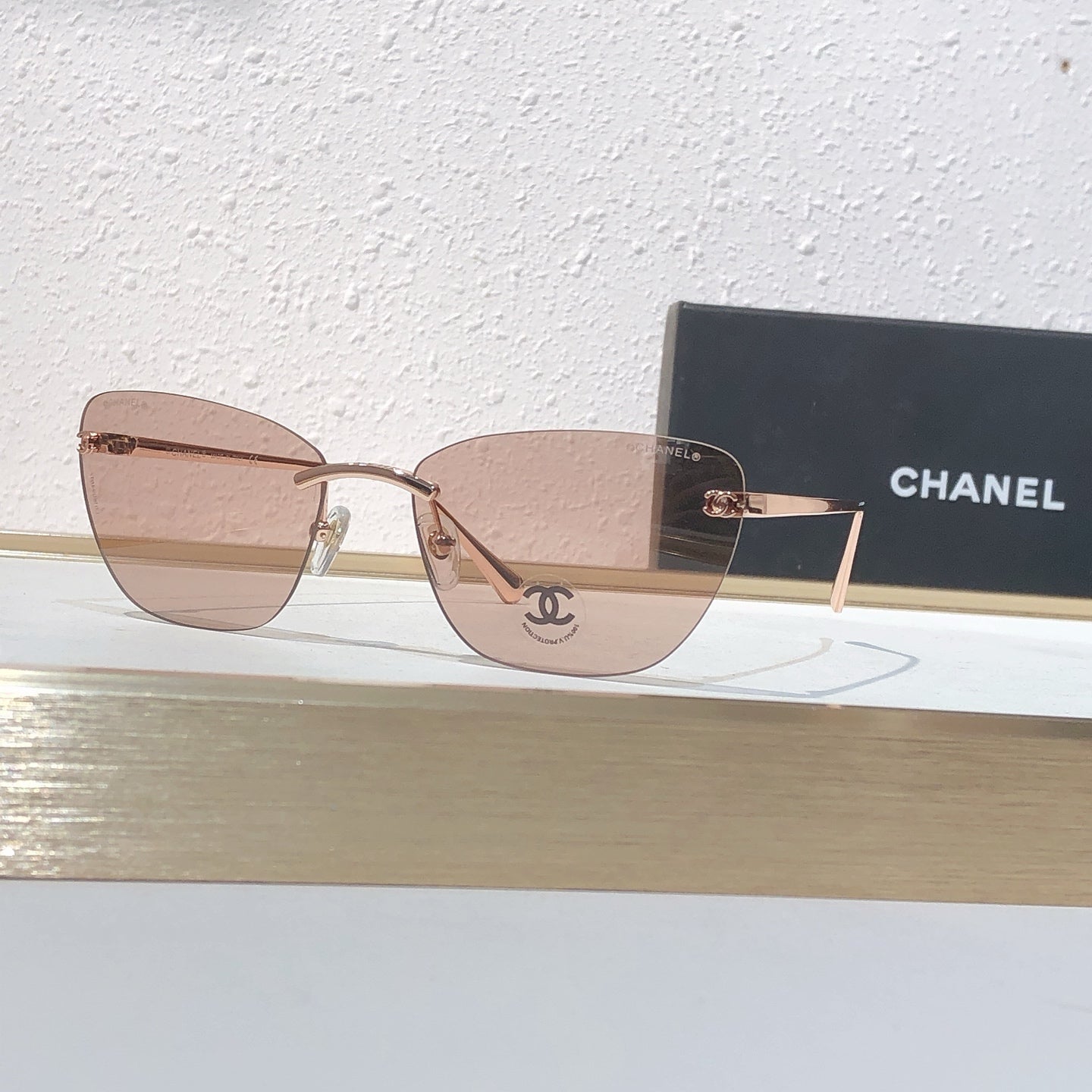 9 Color Rimless Cat-Eye Sunglasses 4286T