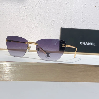 9 Color Rimless Cat-Eye Sunglasses 4286T