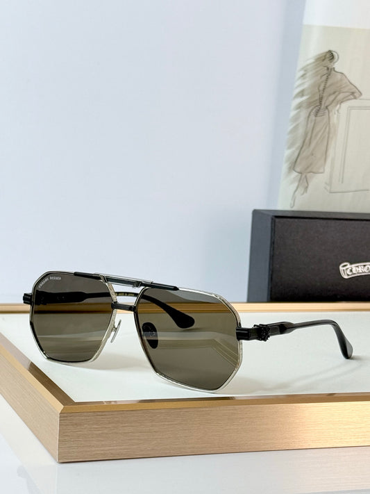 6 Color Hexagonal Double Bridge Aviator Sunglasses