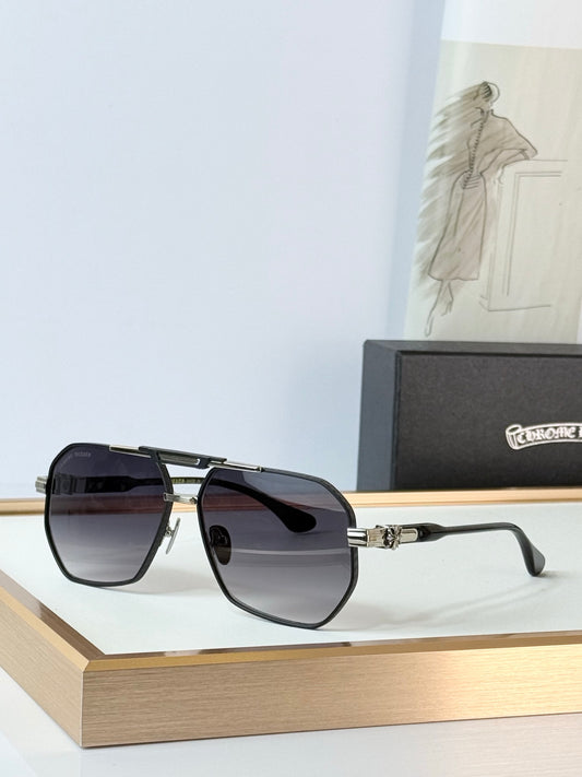 6 Color Hexagonal Double Bridge Aviator Sunglasses