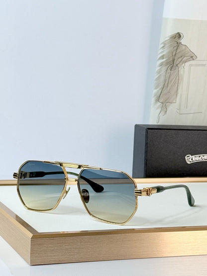 6 Color Hexagonal Double Bridge Aviator Sunglasses