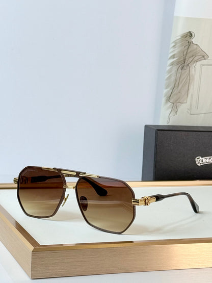 6 Color Hexagonal Double Bridge Aviator Sunglasses