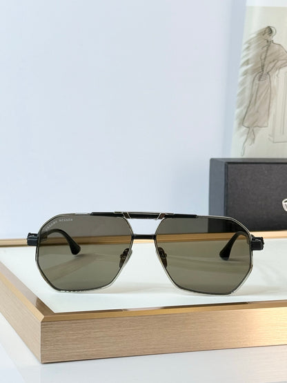 6 Color Hexagonal Double Bridge Aviator Sunglasses
