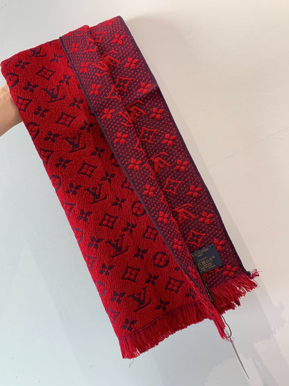 Bufanda de lana unisex estampada en relieve