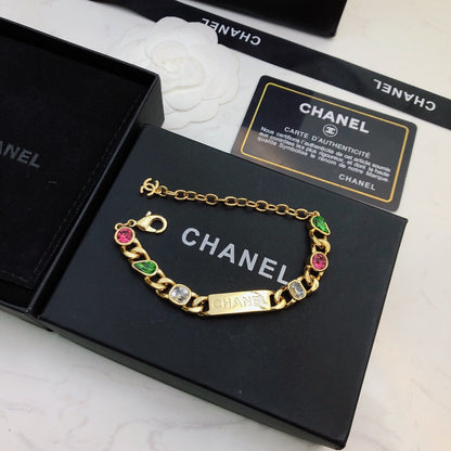 Pulsera de diamantes de colores "Temperament"