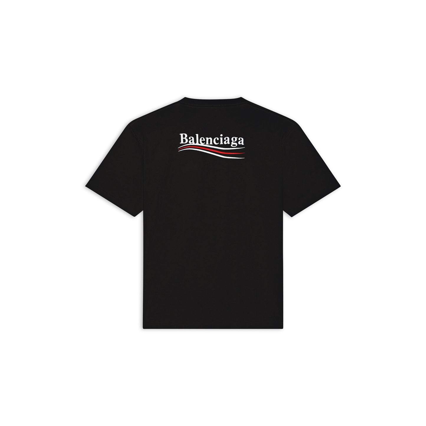 Camiseta clásica de algodón con cuello redondo y estampado