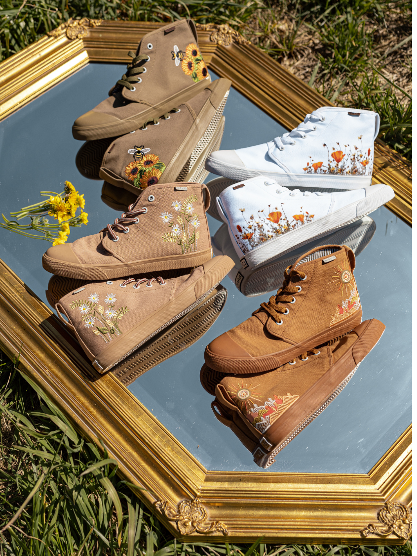 Zapatilla Alta Girasol Pino Viejo