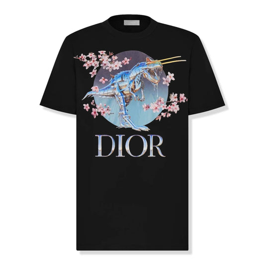 T-SHIRT NOIR IMPRIMÉ DINOSAURE