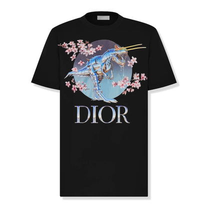Camiseta Negra Estampado DINOSAURIO