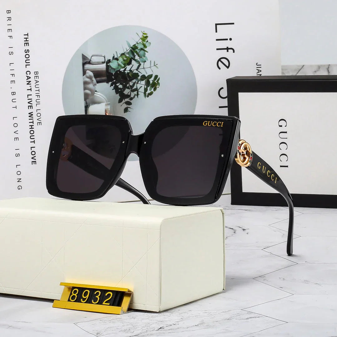 4 Colores Estilo Coreano Accesorios Grandes Gafas de Sol de Moda 8932