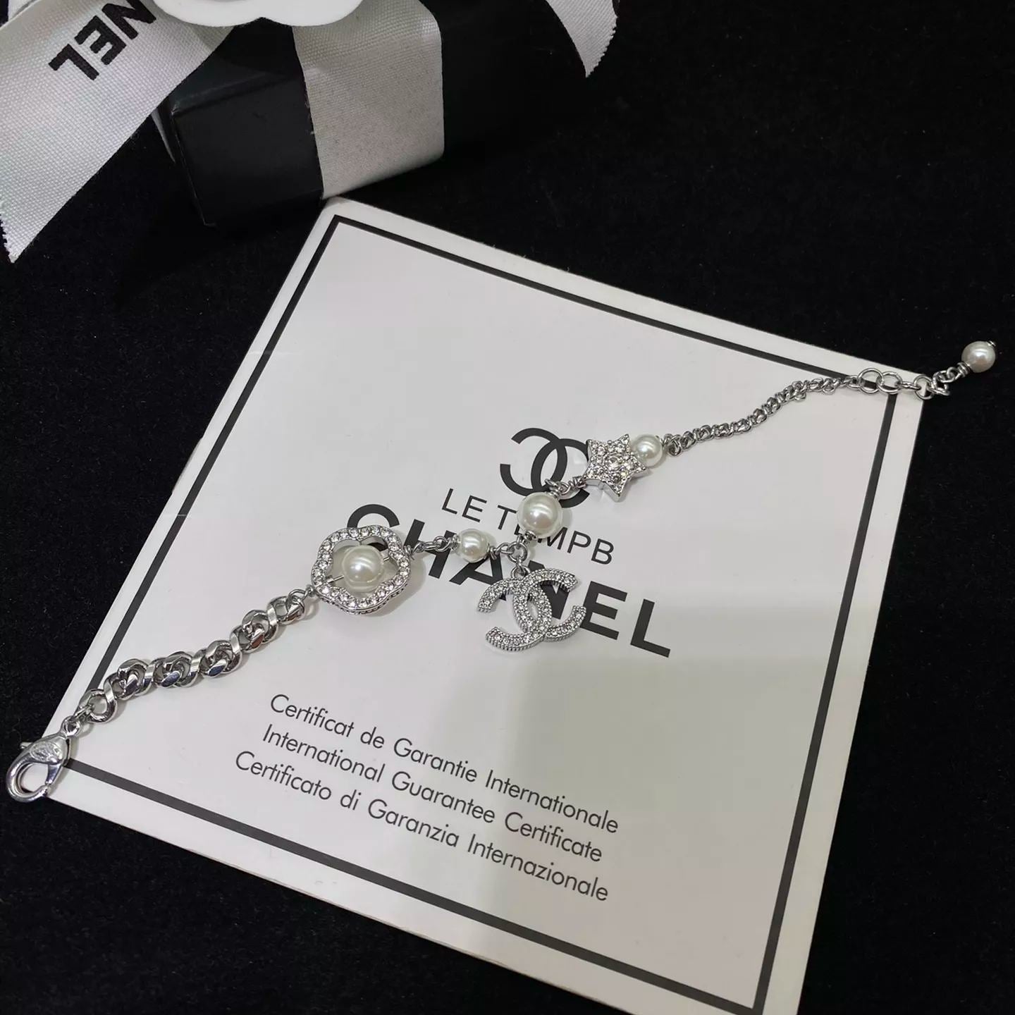 Pulsera Camelia Perla Zircón Brillante