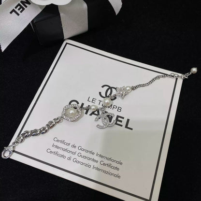 Bracelet Camélia Perle Zircon Scintillant