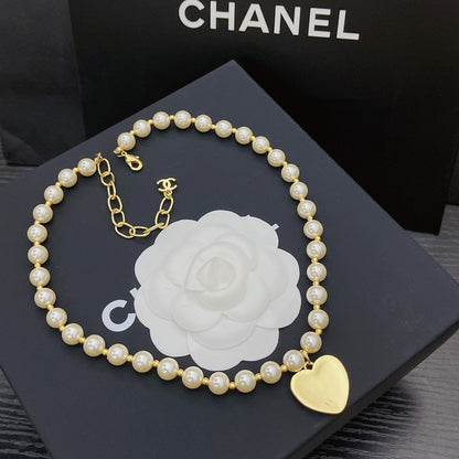 Collier Cœur et Perles