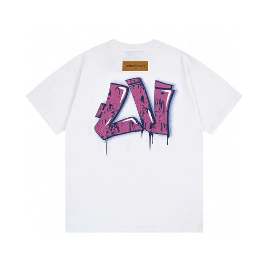 t-shirt à imprimé graffiti
