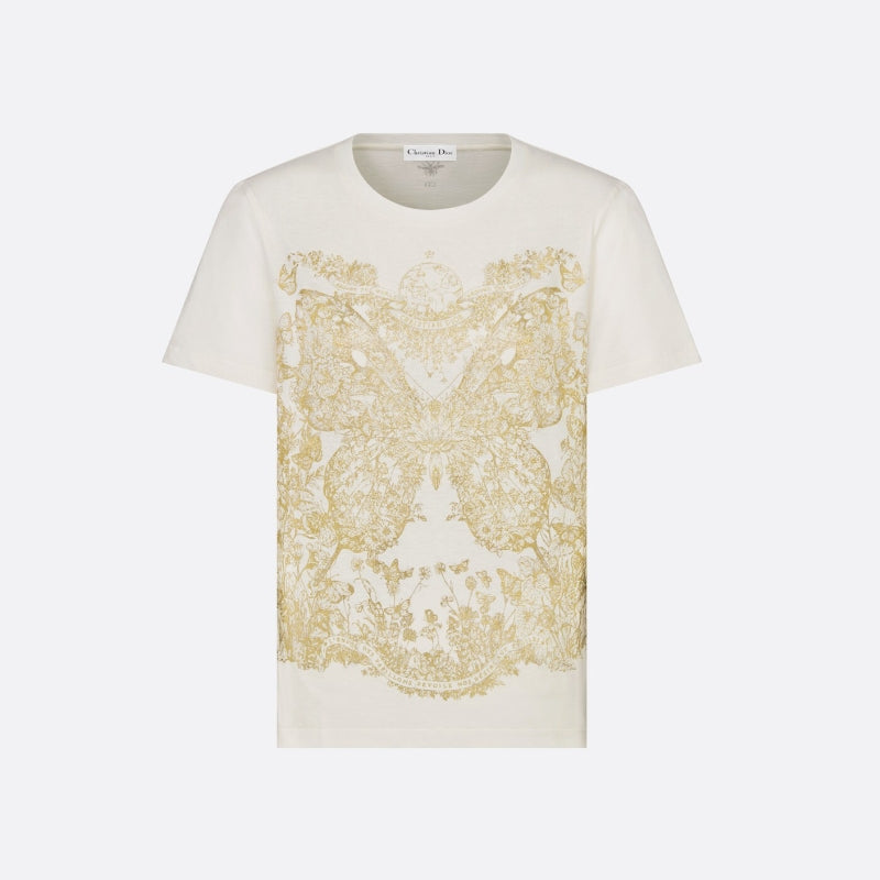 Camiseta gráfica de mujer mariposa alrededor del mundo