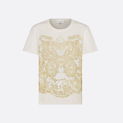 T-shirt graphique papillon autour du monde pour femme