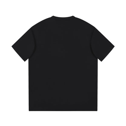 T-shirt en coton imprimé lettre simple