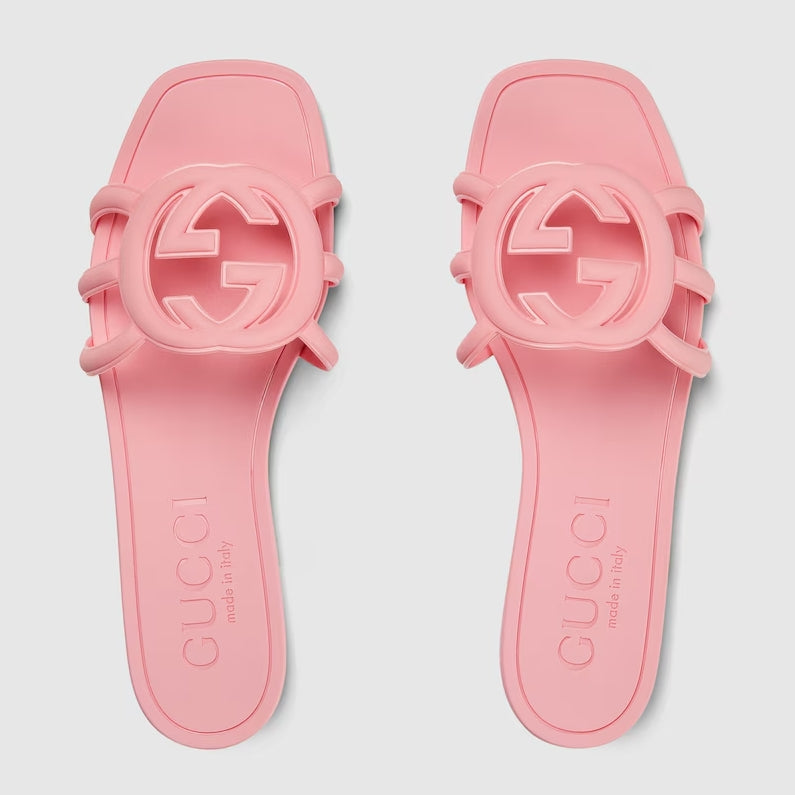 Pantuflas Interlocking Double G para mujer