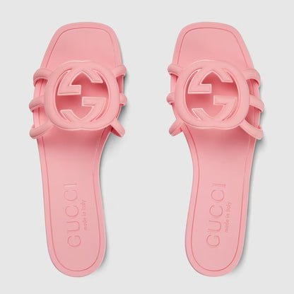 Pantuflas Interlocking Double G para mujer