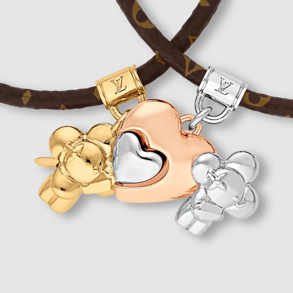 Pulsera de cuero para parejas con muñecos empalmados