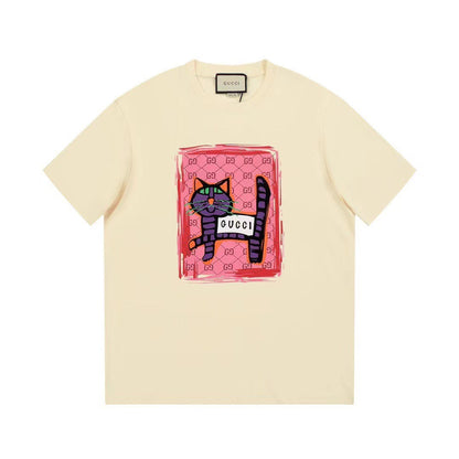 T-shirt Imprimé Chat