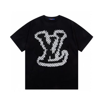Camiseta clásica con logo estampado