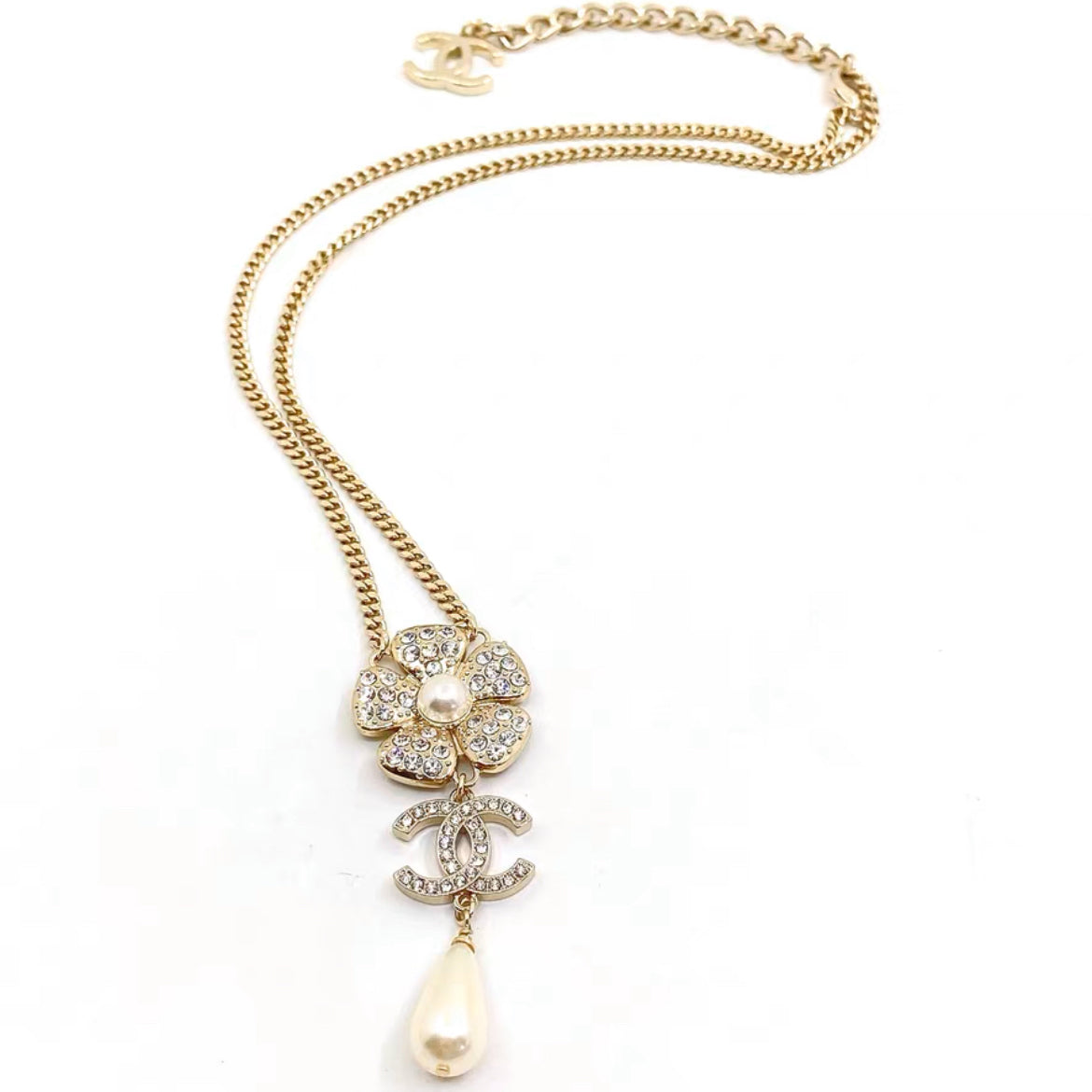 Collar de Moda con Dije de Flor