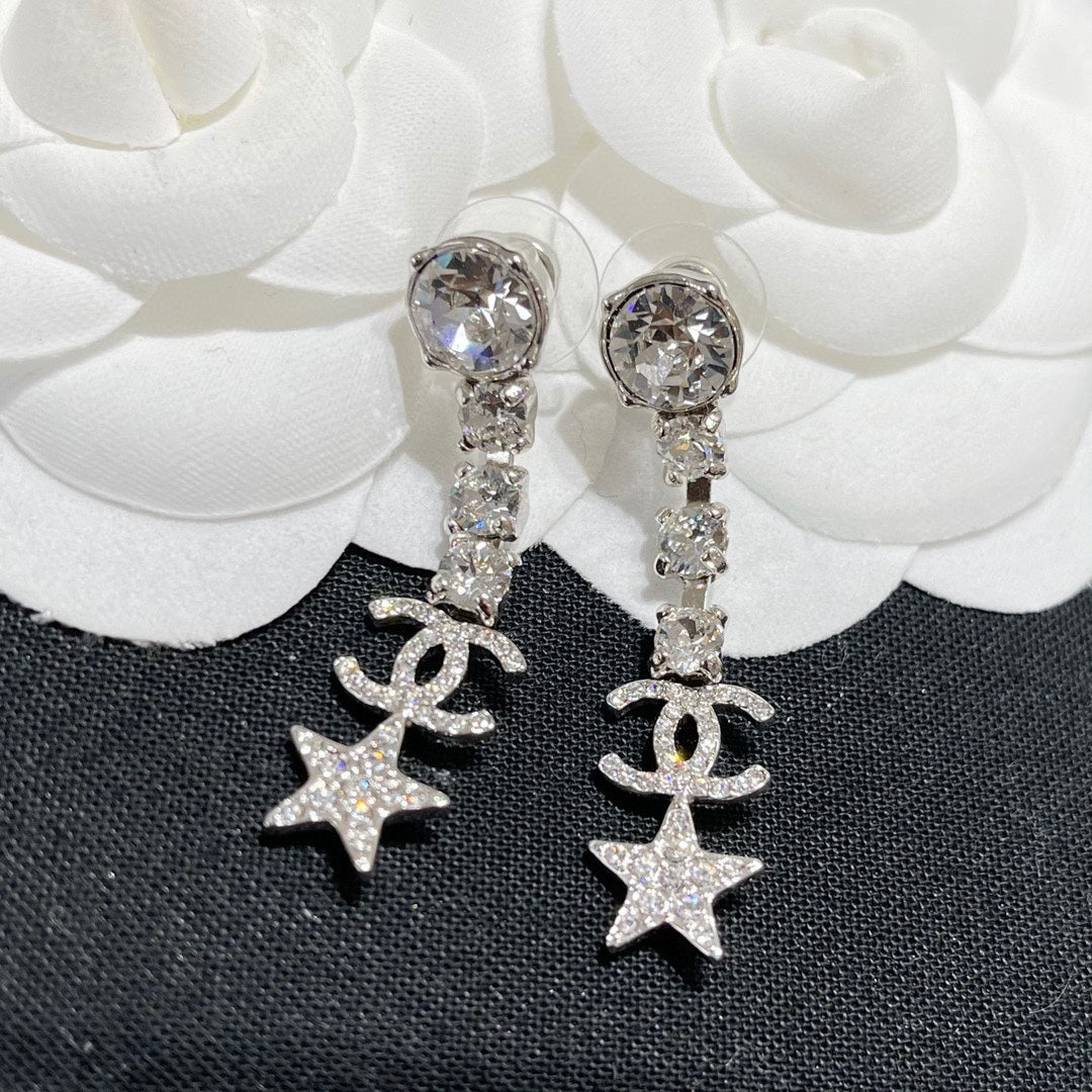 Pendientes Colgantes de Cristal