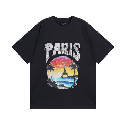 T-shirt imprimé paysage de Paris