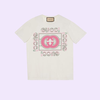 Camiseta Estampado Vintage Rosa