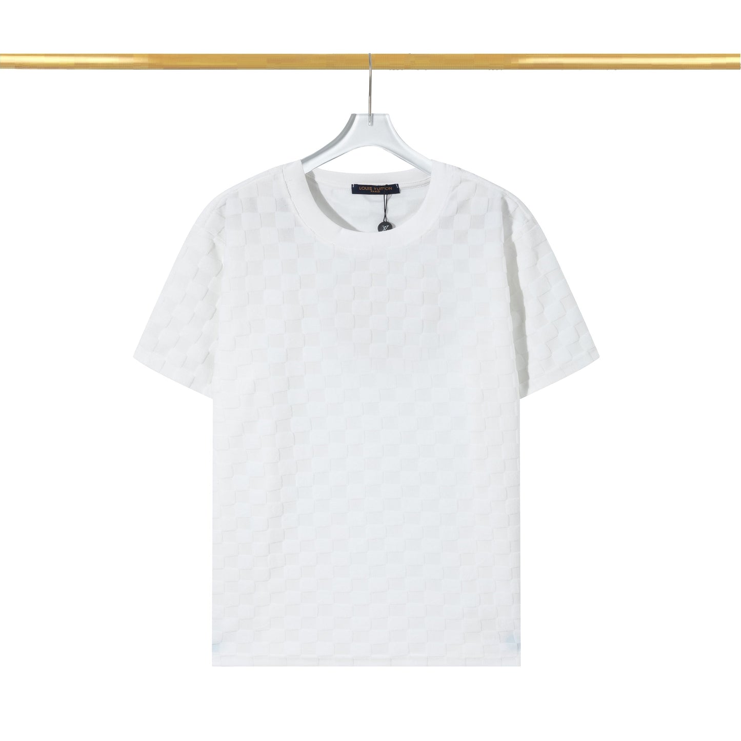 Camiseta de algodón con forro polar a cuadros