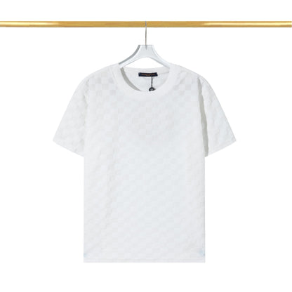 Camiseta de algodón con forro polar a cuadros