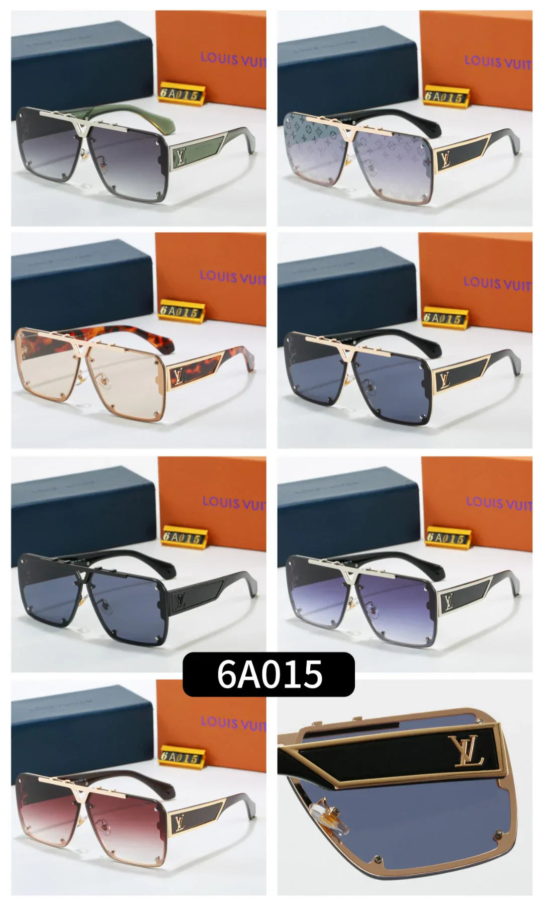 Gafas de sol de moda de 7 colores 6A015