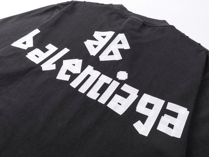 Camiseta clásica estampada con letras