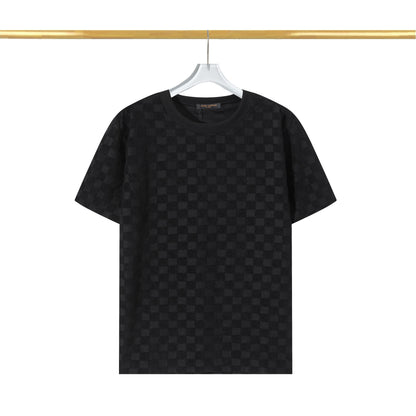 Camiseta de algodón con forro polar a cuadros