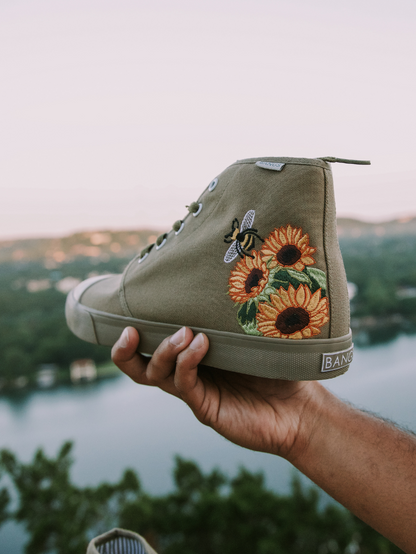 Zapatilla Alta Girasol Pino Viejo
