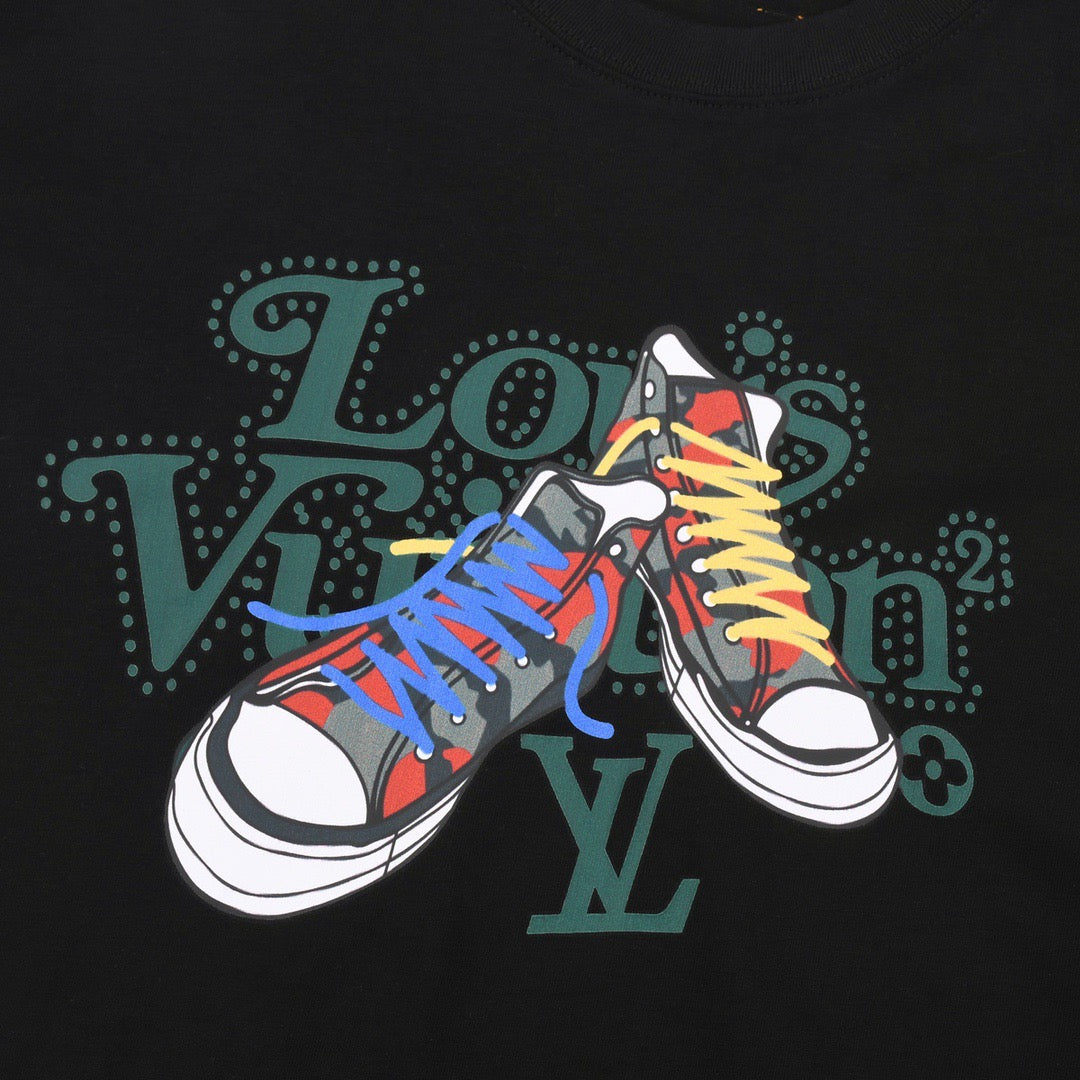 Camiseta Estampada de Zapatos