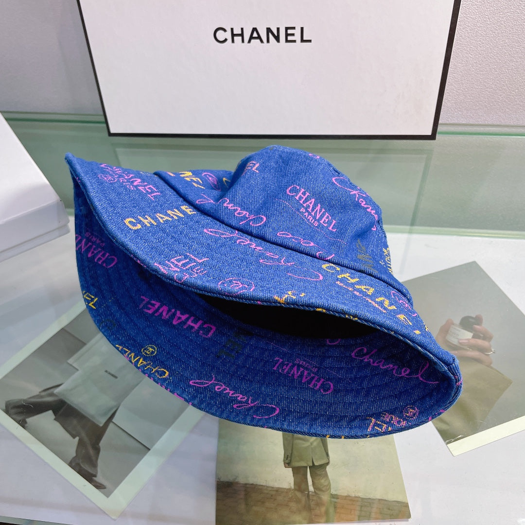 Sombrero tipo pescador con estampado de letras a la moda