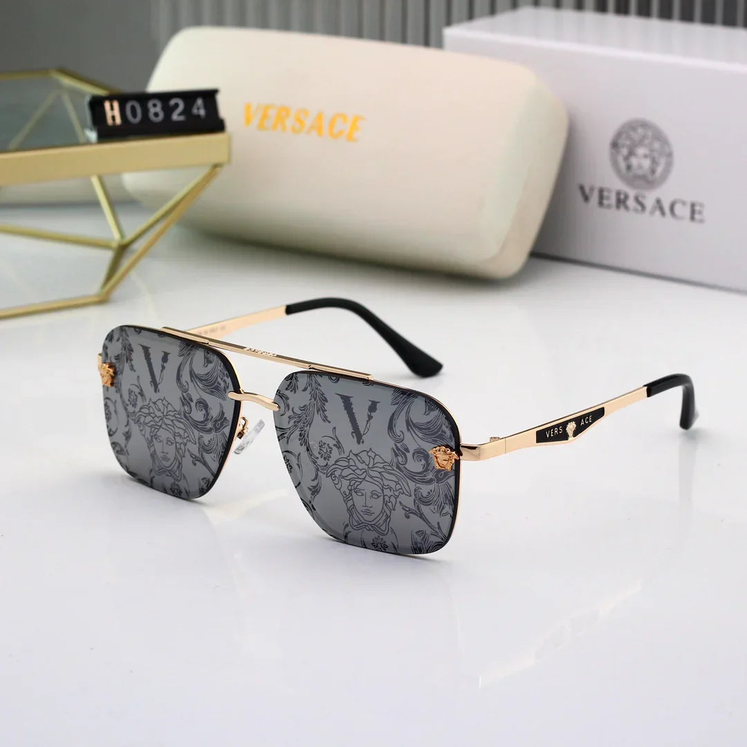 Gafas de sol metálicas de alta definición con lentes de 7 colores 0824