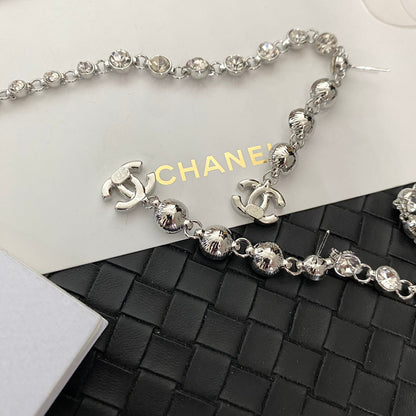Boucles d'oreilles longues en diamant fantaisie