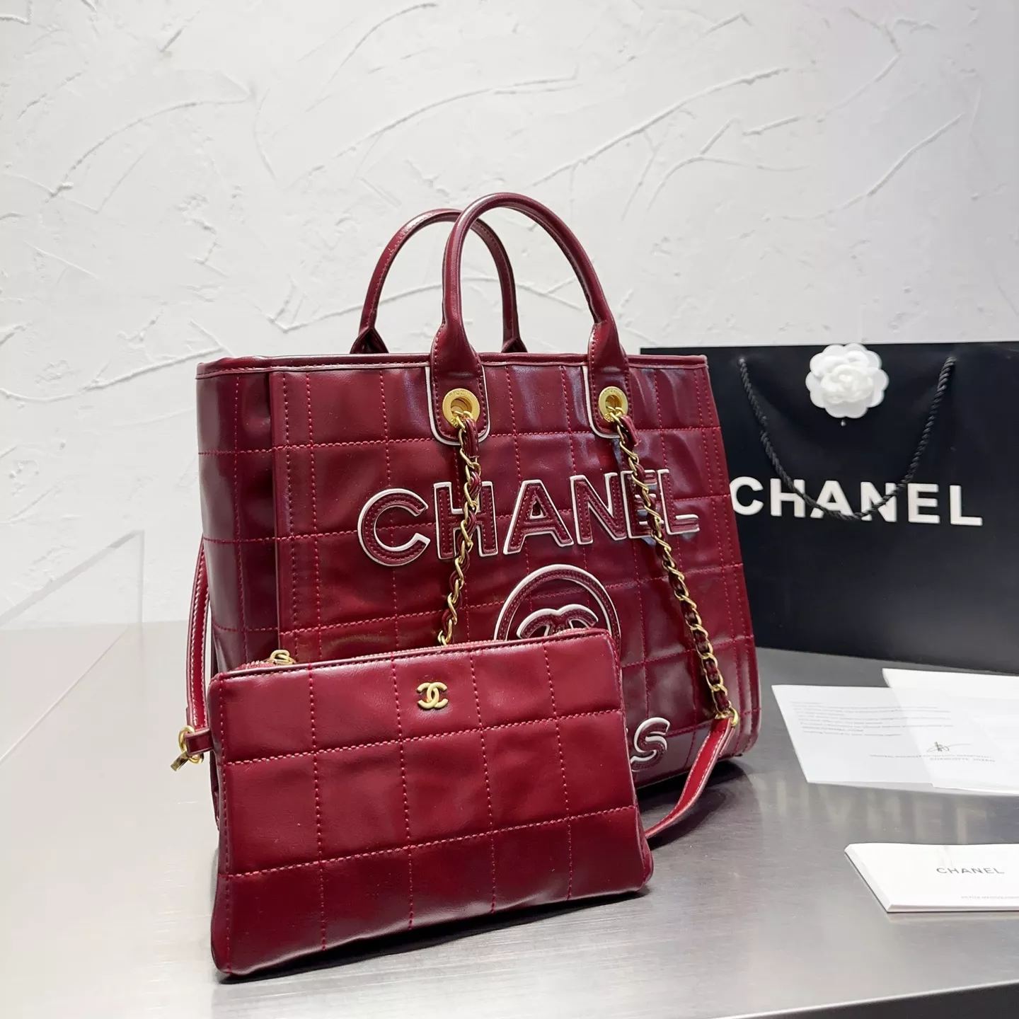 Bolso tote de cuero de gran capacidad de 22s