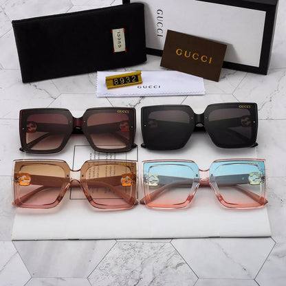 4 Colores Estilo Coreano Accesorios Grandes Gafas de Sol de Moda 8932