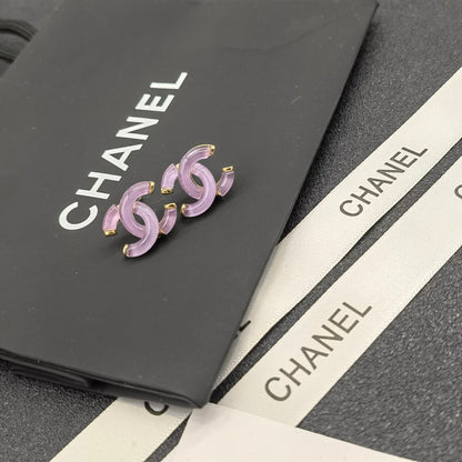 Pendientes de resina con letras vintage