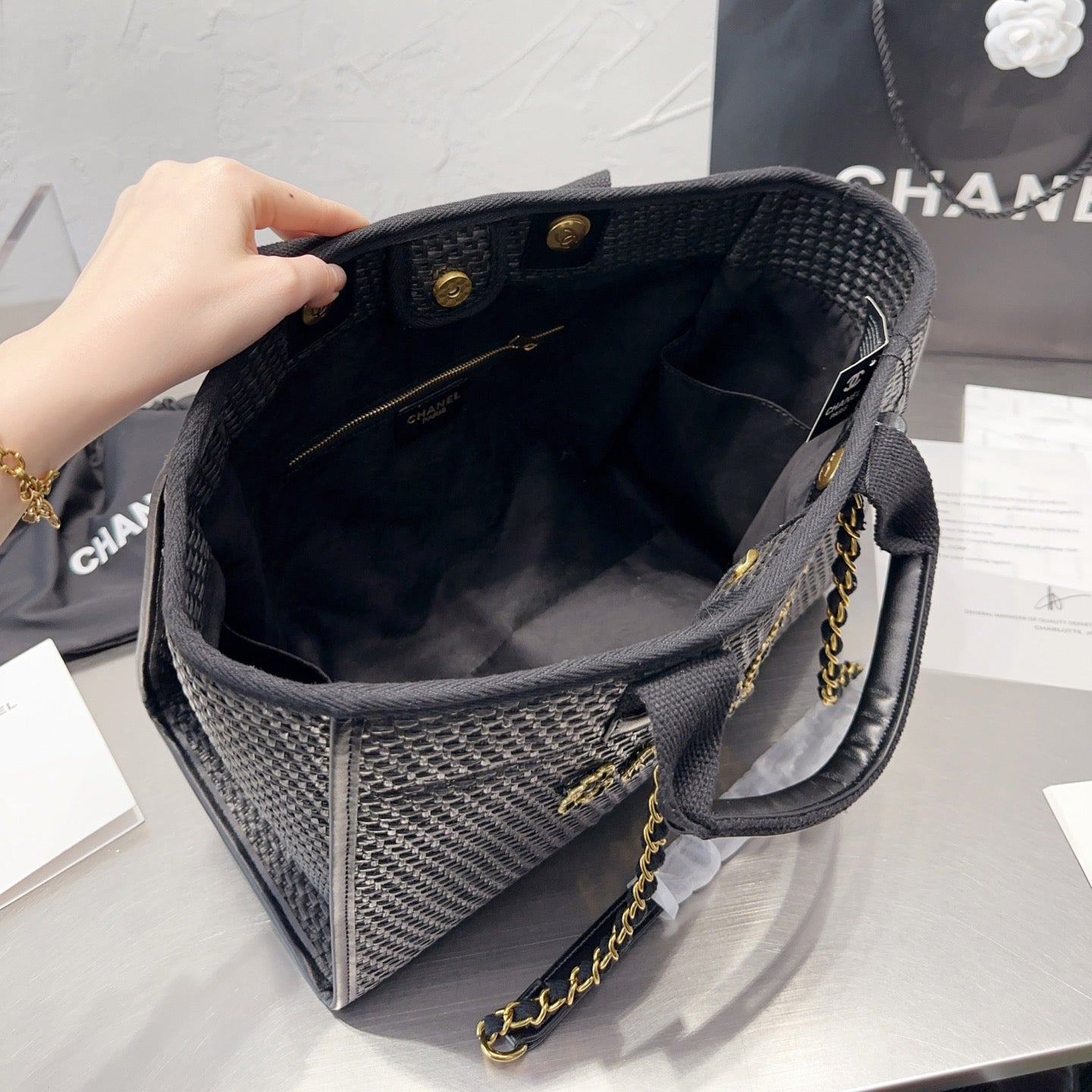 Bolso de paja de moda para compras