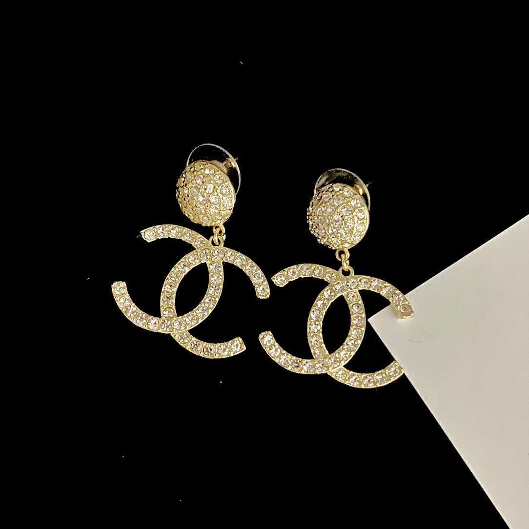 Pendientes con el logotipo de Full Diamond Brillante
